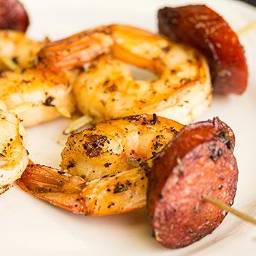 Andouille Shrimp Kabobs